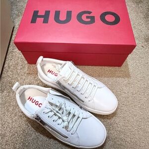 HUGO Men's Classic White Sneakers
